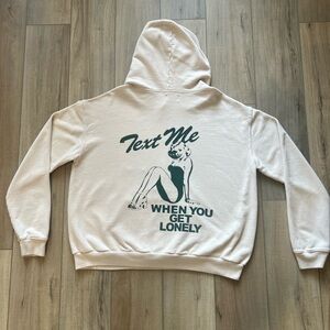LONELY GHOST | Text me when you get lonely hoodie | XL